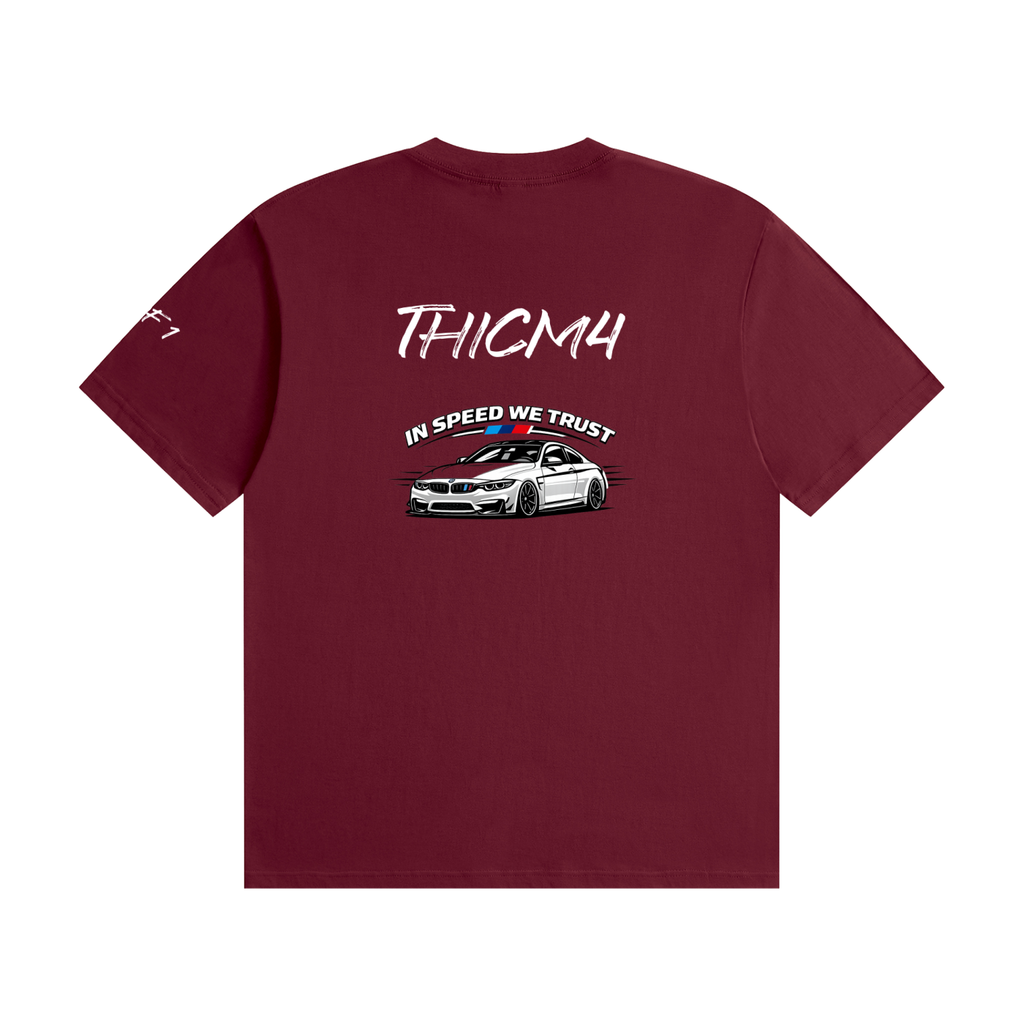 "In Speed We Trust" Seamless Cotton T-Shirt