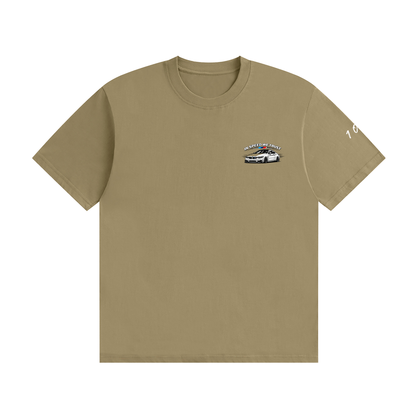 "In Speed We Trust" Seamless Cotton T-Shirt