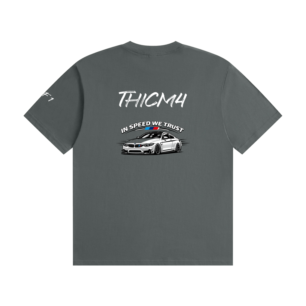 "In Speed We Trust" Seamless Cotton T-Shirt