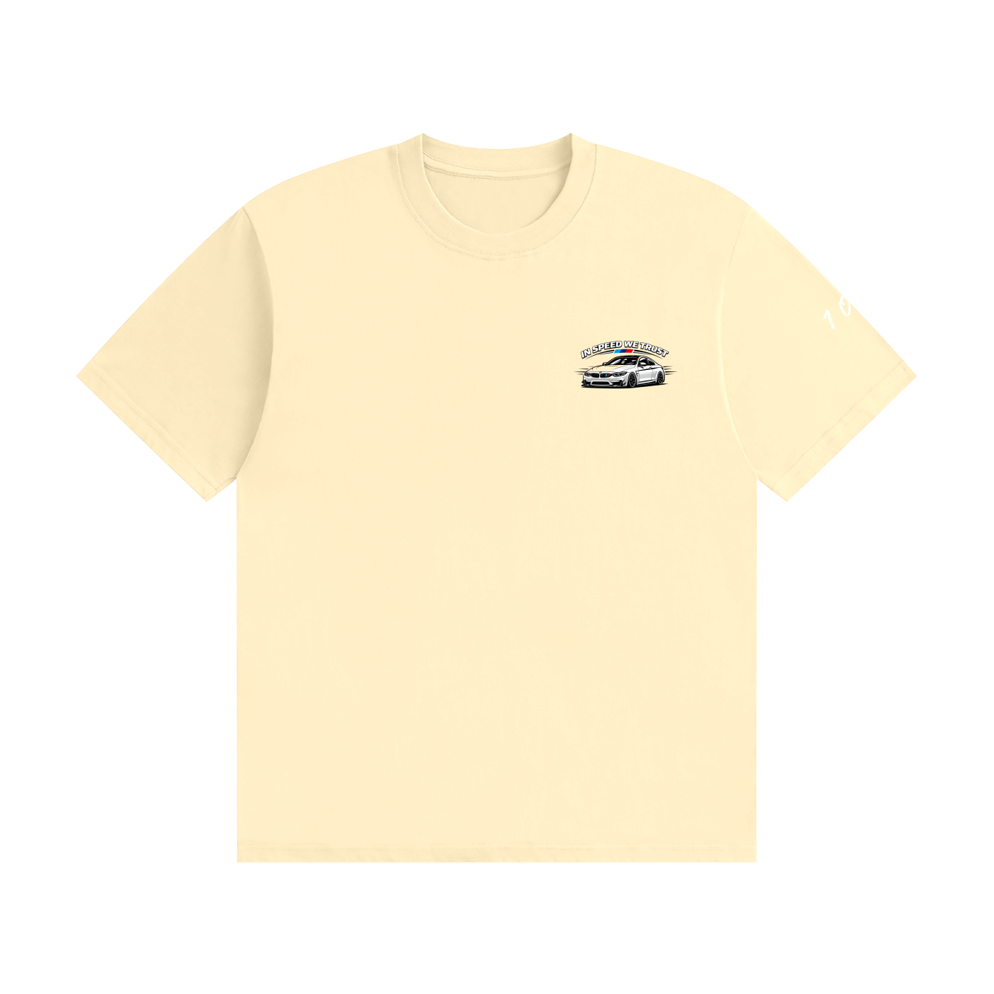 "In Speed We Trust" Seamless Cotton T-Shirt