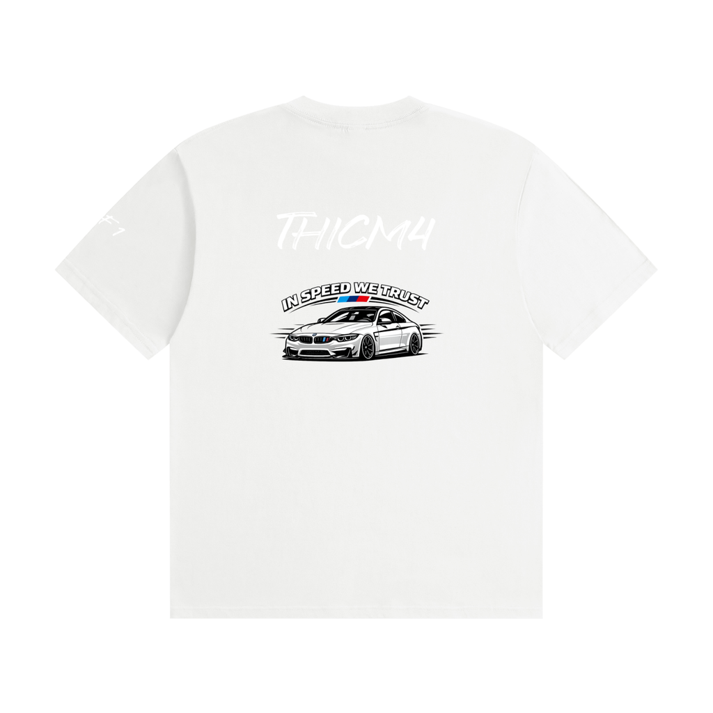 "In Speed We Trust" Seamless Cotton T-Shirt
