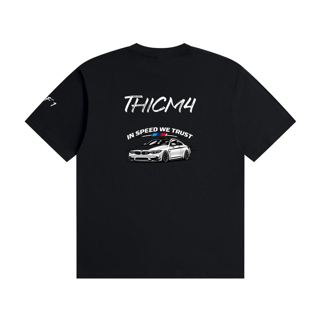 "In Speed We Trust" Seamless Cotton T-Shirt