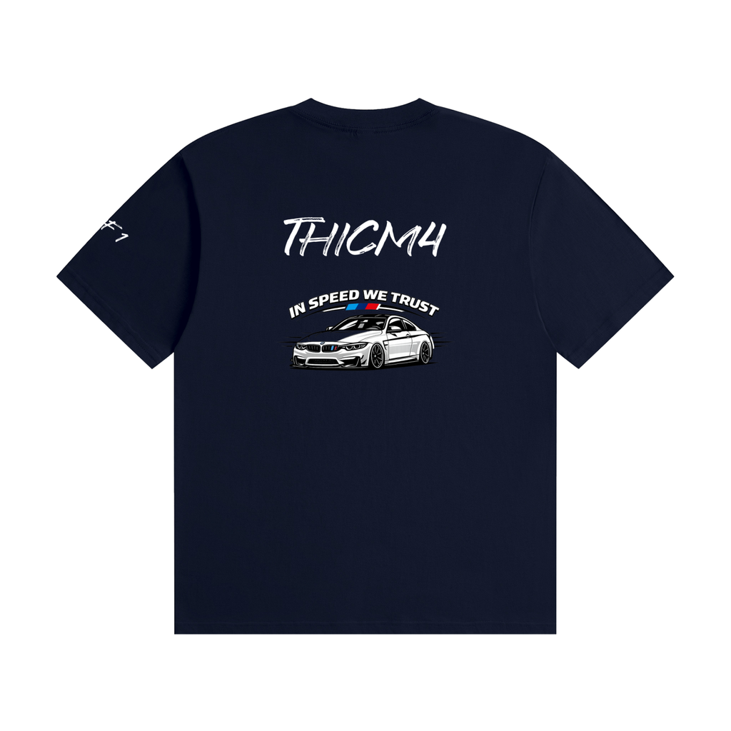 "In Speed We Trust" Seamless Cotton T-Shirt