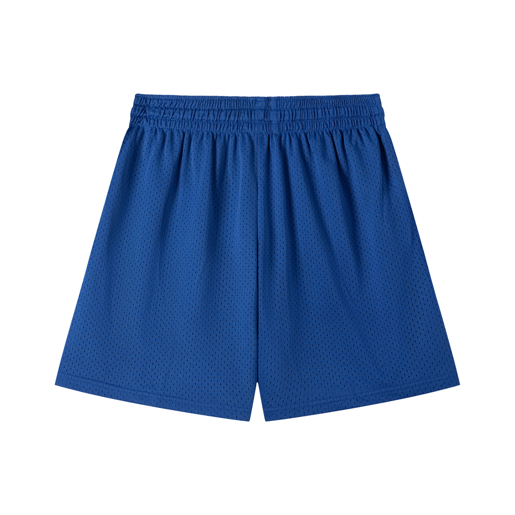 "In Speed We Trust" Mesh Drawstring Shorts