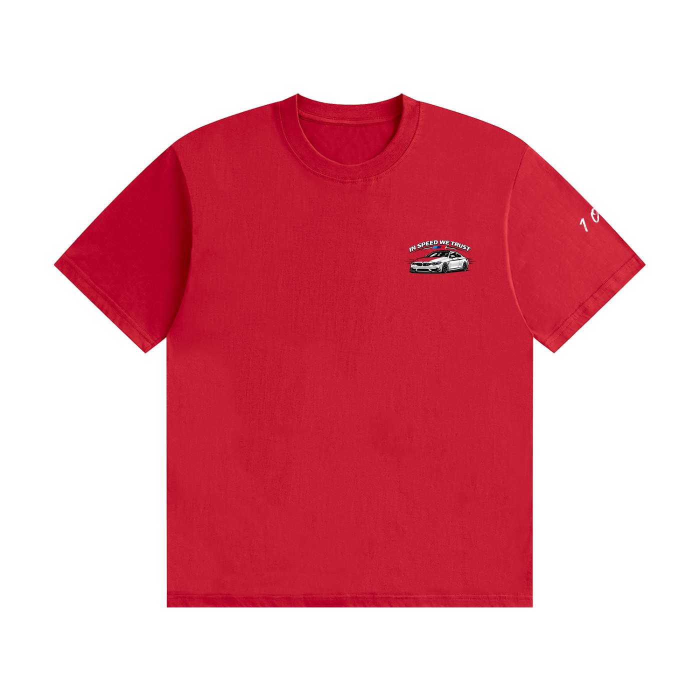 "In Speed We Trust" Seamless Cotton T-Shirt