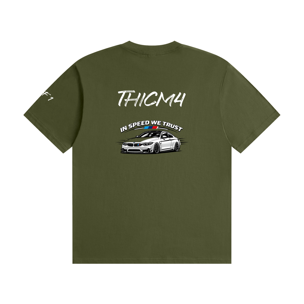 "In Speed We Trust" Seamless Cotton T-Shirt