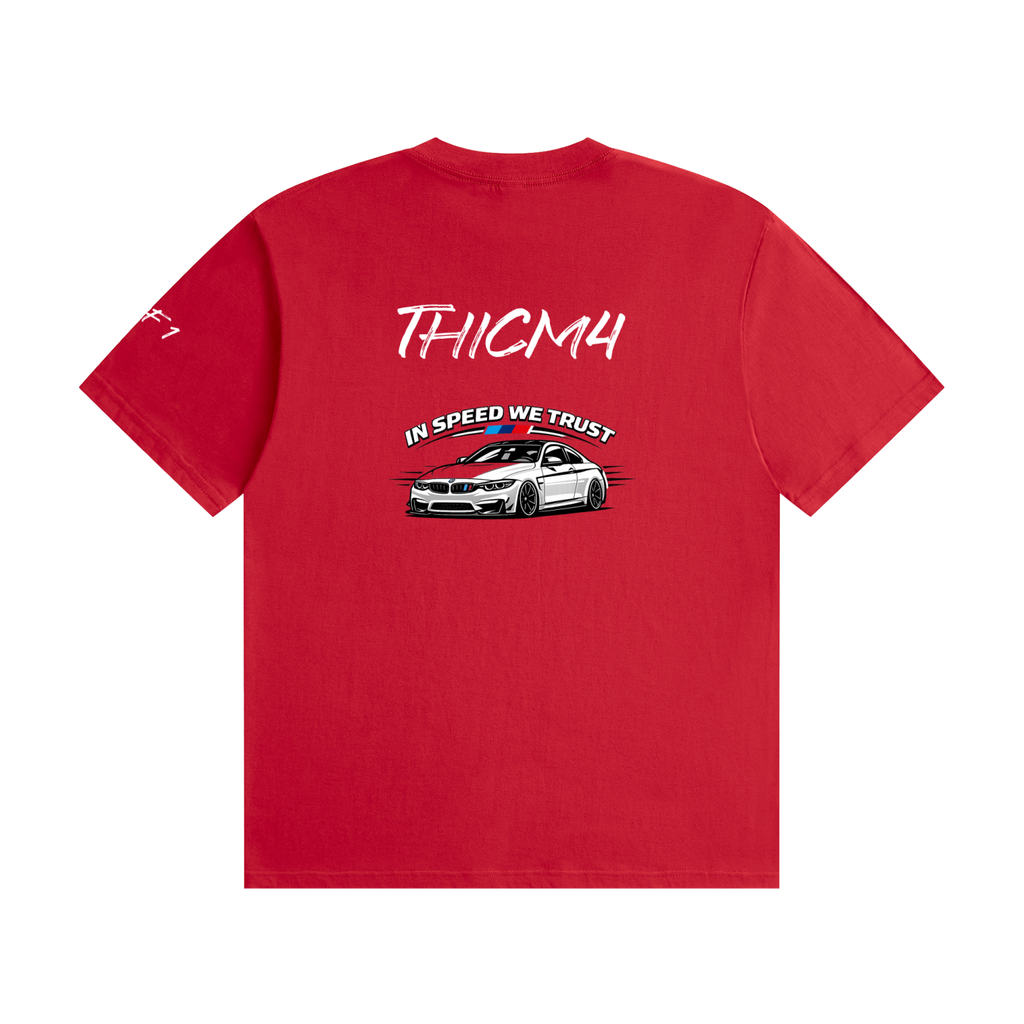 "In Speed We Trust" Seamless Cotton T-Shirt