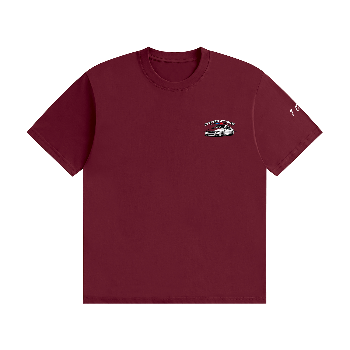 "In Speed We Trust" Seamless Cotton T-Shirt