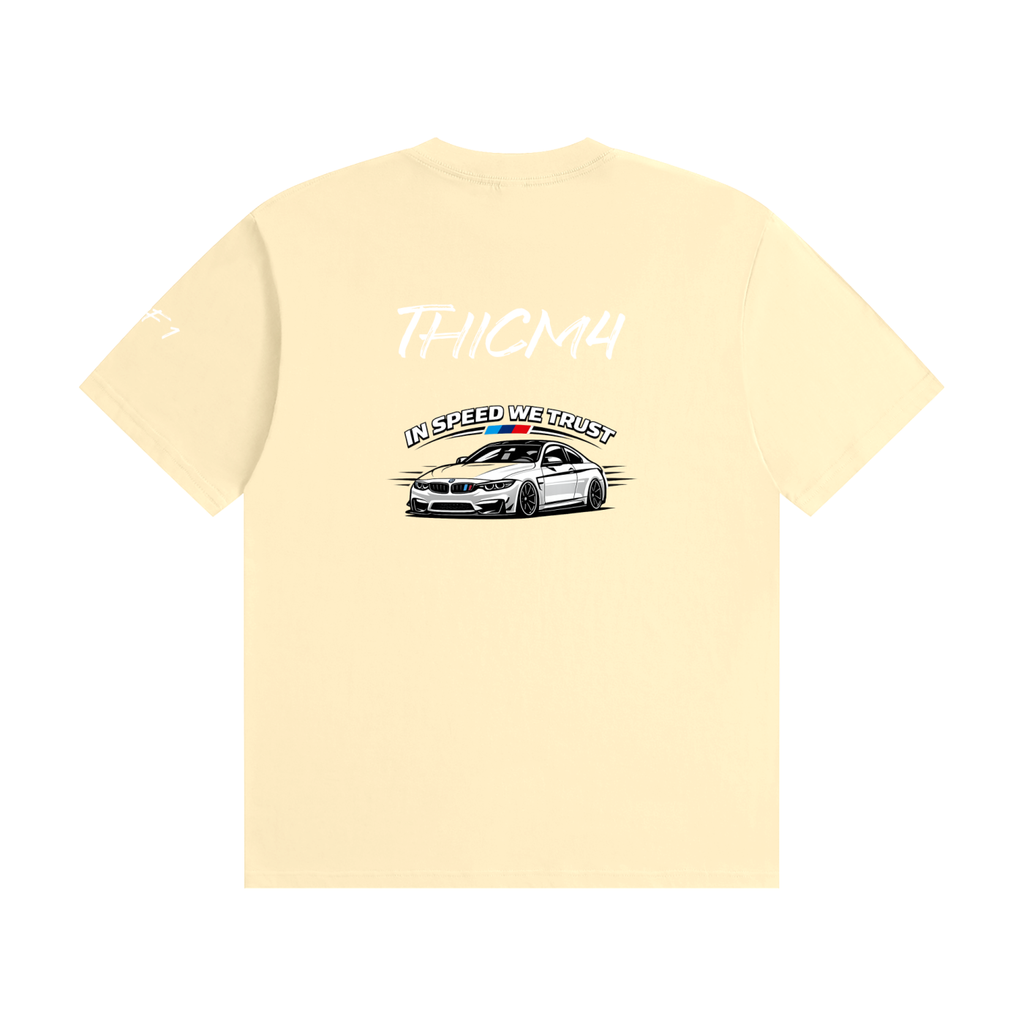 "In Speed We Trust" Seamless Cotton T-Shirt