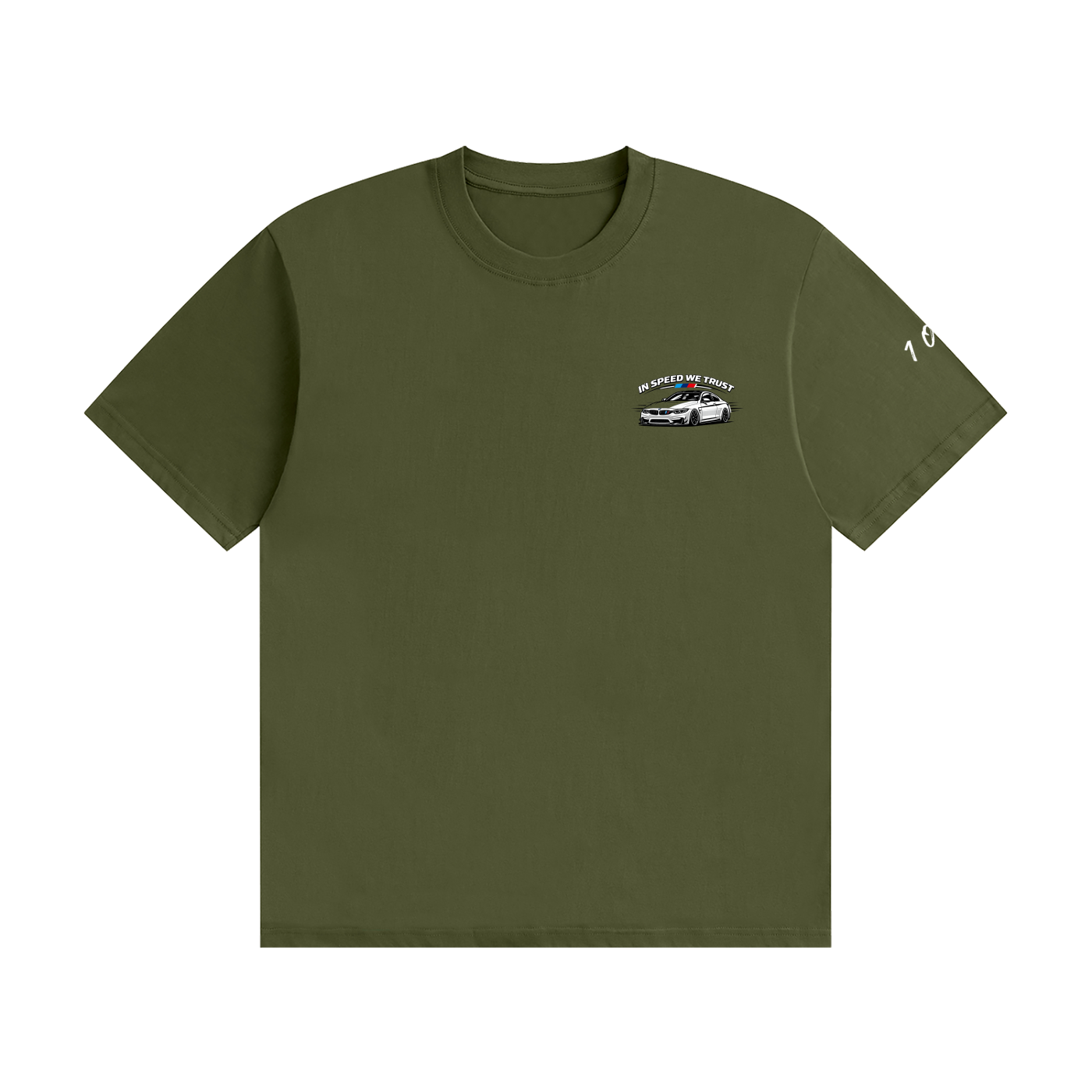 "In Speed We Trust" Seamless Cotton T-Shirt